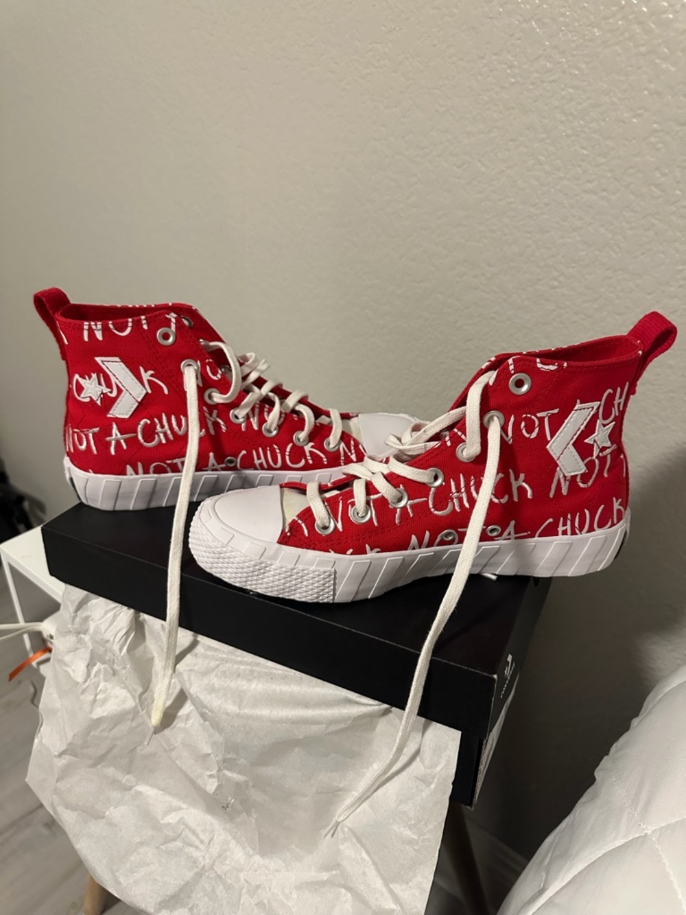 Converse Black Shoe Box with White Logo